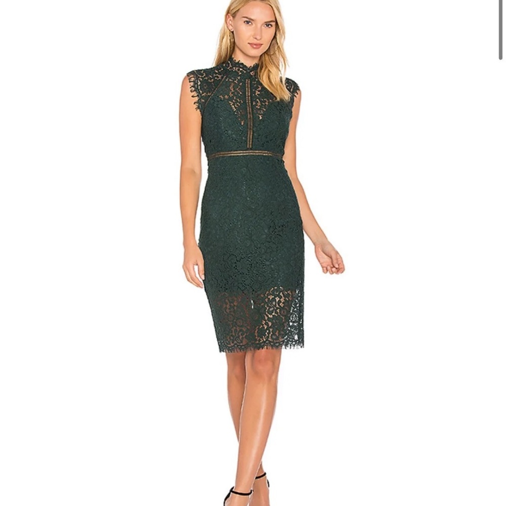 Bardot Lace Panel Dress